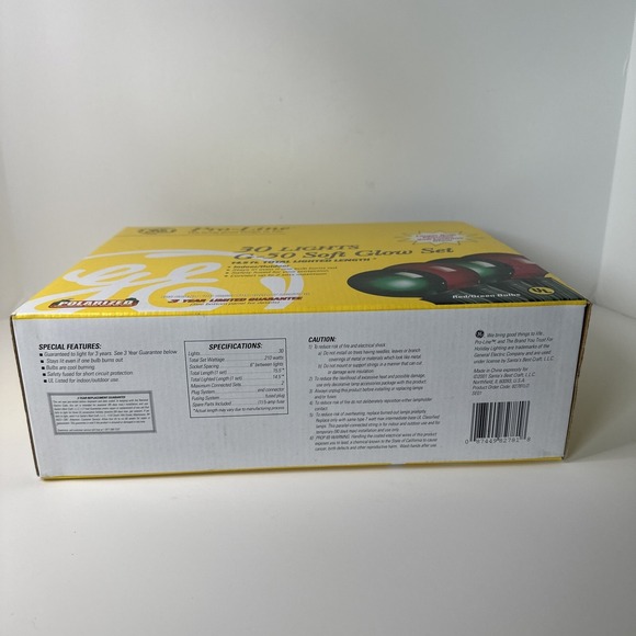 Pro-Line 30 G-50 Soft Glow Set. Red/Green Christmas Lights. 14.5 Lighted Length - Picture 7 of 7